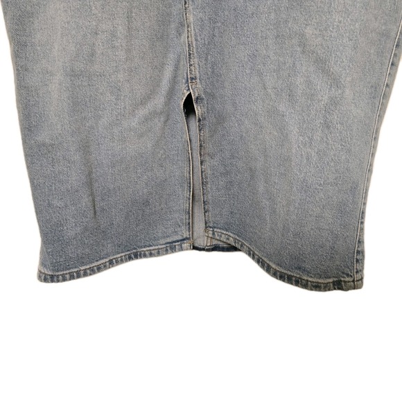 Lucky Brand Denim Midi Skirt Size 14/32 Blue - Picture 5 of 8